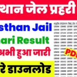 Rajasthan Jail Parhari Result Date 2025